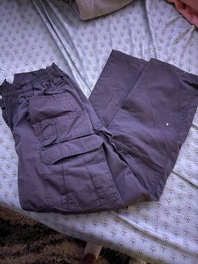 Men's Cargo Pants in Charcoal Gray with Utility Pockets